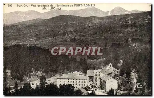 Font Romeu Cartes postales Vue generale de l&#39ermitage de Font Romeu