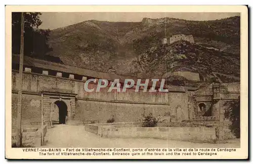 Vernet les Bains Ansichtskarte AK Fort de Villefranche de Conflent porte d&#39entree de la ville et de la route d