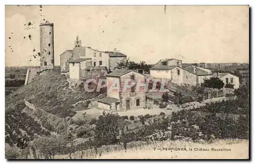 Perpignan Cartes postales Le chateau Roussillon