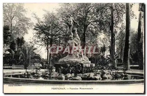 Perpignan Ansichtskarte AK Fontaine monumentale