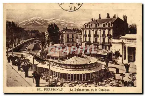 Perpignan Cartes postales Le Palmarium et le CAnigou