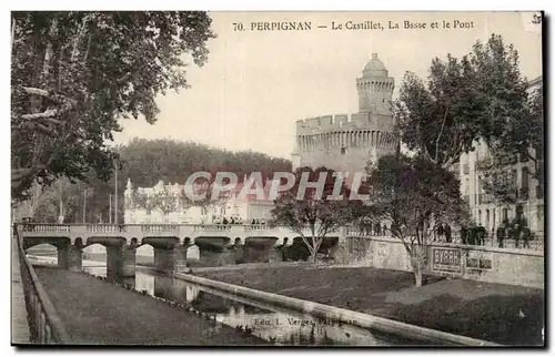 Perpignan Ansichtskarte AK Le CAstillet la Basse et le pont