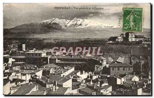 Perpignan Ansichtskarte AK Vue generale et le CAnigou