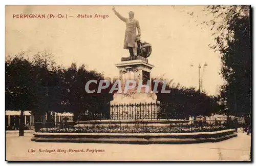 Perpignan Cartes postales Statue Arago