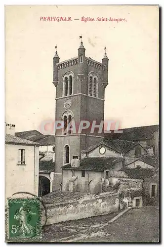 Perpignan Cartes postales Eglise Saint Jacques