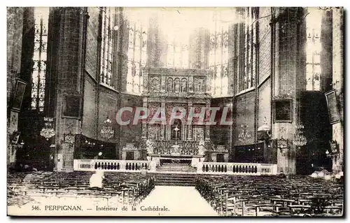 Perpignan Ansichtskarte AK Interieur de la cathedrale