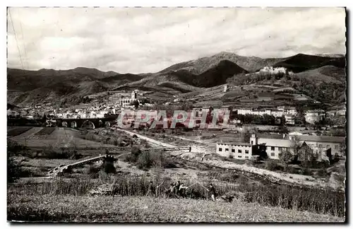Le VAllespir Prats de Mollo La Preste Vue generale de la ville et du fort Lagarde bati par Vauban