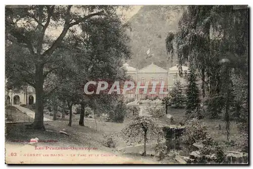 Vernet les Bains Cartes postales Le parc et le casino