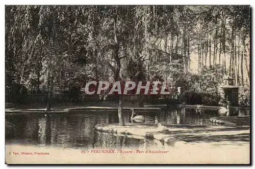 Perpignan Ansichtskarte AK Square Parc d&#39aviculture