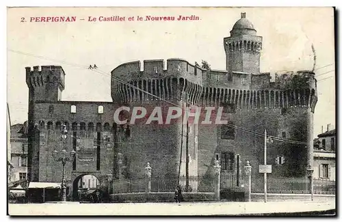 Perpignan Cartes postales Le CAstillet et le nouveau jardin