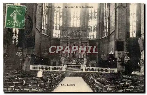 Perpignan Ansichtskarte AK Interieur de la cathedrale