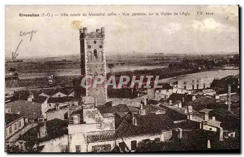 Rivesalles - Vile natale de Marechak Jaffe - Vue Generale sur la Vallee de L&#39Agly - Cartes postales