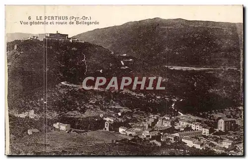 Le Perthus - Vue Generale et route de Bellegarde - Cartes postales