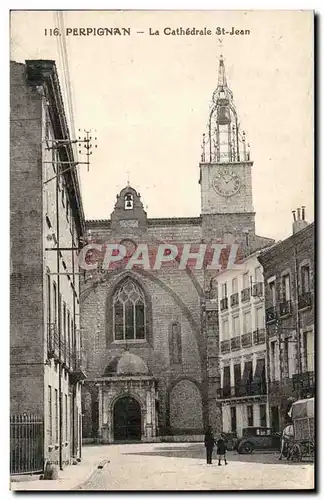 Perpignan - La Cathedrale St Jean - Ansichtskarte AK