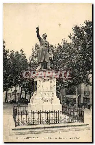 Perpignan - La Statue de Arago - Cartes postales