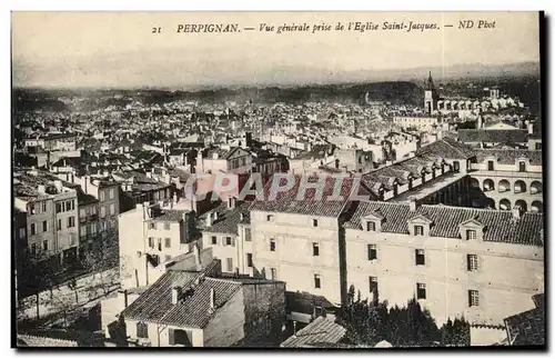 Perpignan - Vue Generale prise de l&#39Eglise Saint Jacques - Ansichtskarte AK