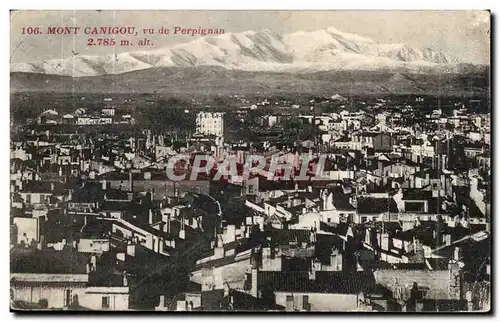 Mont canigou - vu de Perpignan 2785 m alt - Cartes postales