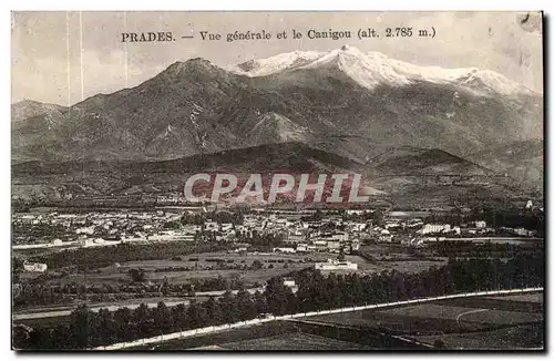 Prades - Vue Generale et le Canigou alt 2785 - Ansichtskarte AK