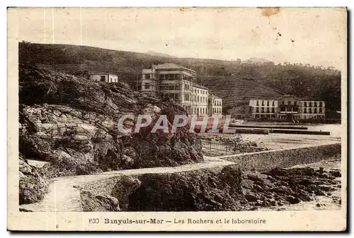 Banyuls sur Mer - Les Rochers et le laboratoire - Cartes postales