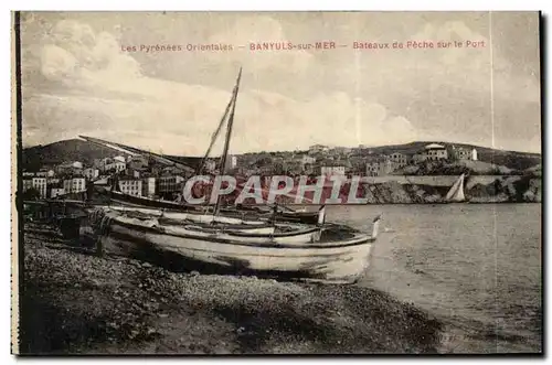 Banyuls sur Mer Ansichtskarte AK Bateaux de peche sur le port