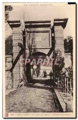 Mont Louis Cartes postales La porte de France Premier Pont levis