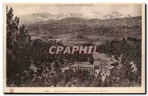 Cartes postales Font Romeu Vue generale et le CArlitte