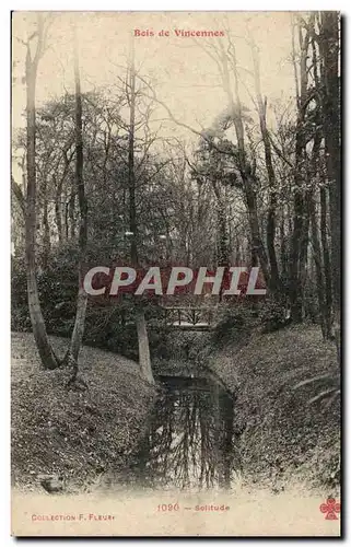 Cartes postales Bois de Vincennes Solitude