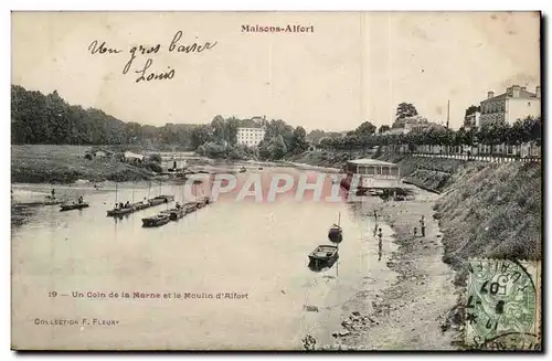 Maisons Alfort Cartes postales Un coin de la Marne et le moulin d&#39Alfort