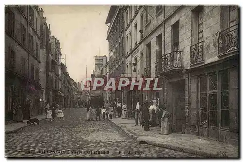 Villeneuve Saint Georges Cartes postales Rue de Paris