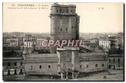 Fort de Vincennes Ansichtskarte AK Le donjon Construit au 14eme