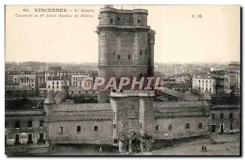 Fort de Vincennes Cartes postales Le donjon Construit au 14eme