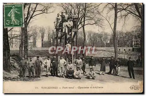Vincennes Cartes postales Fort neuf Gymnase d'artillerie TOP