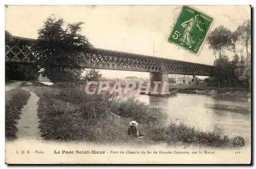 Le parc Saint Maur Cartes postales pont du chemin de fer de grande ceinture sur la Marne