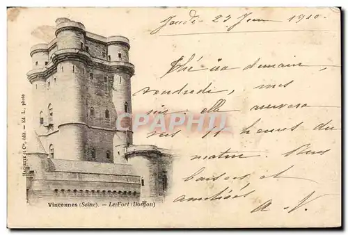 Vincennes Cartes postales Le fort (donjon)