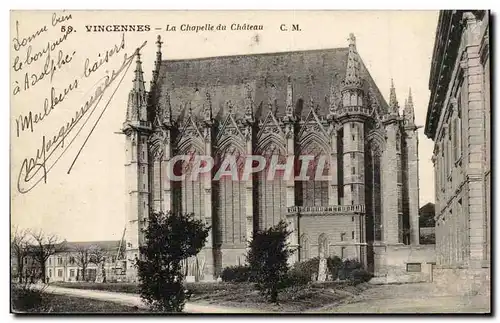 Vincennes Ansichtskarte AK La chapelle du chateau