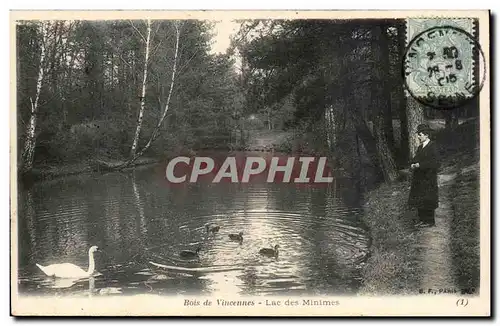 Bois de Vincennes Ansichtskarte AK Lac des Minimes