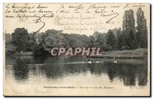 Fontenay sous Bois Cartes postales Vue sur le lac des Minimes