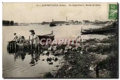 Alfortville Cartes postales ILe Saint Pierre Bords de Seine