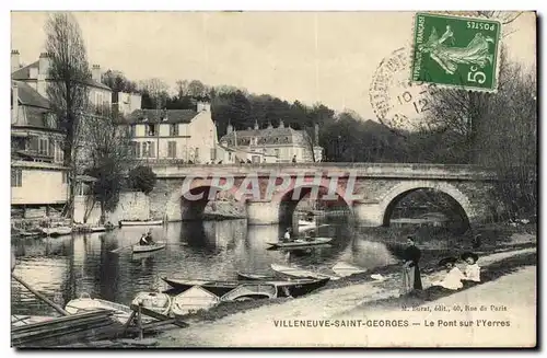 Villeneuve Saint Georges Cartes postales Le pont sur l'Yerres