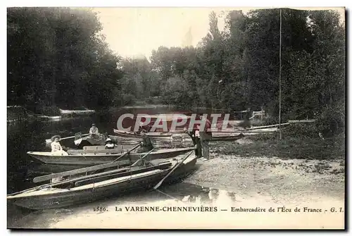 La VArenne Chennevieres Ansichtskarte AK Embarcadere de l&#39Ecu de France