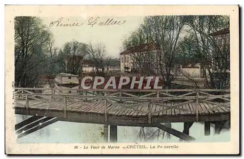 Le Tour de Marne Creteil Cartes postales La passerelle