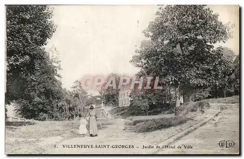 Villeneuve Saint Georges Cartes postales Jardin de l&#39hotel de ville