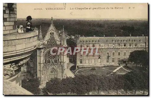 Vincennes Cartes postales La chapelle et le pavillon de la reine