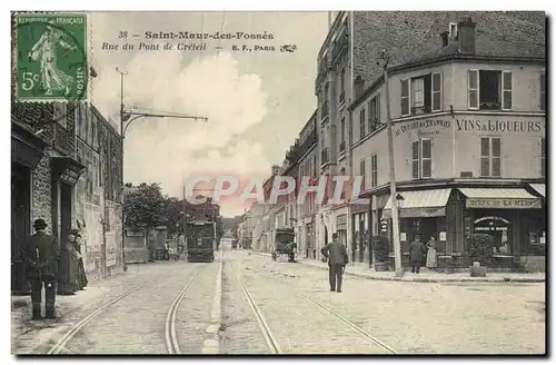 Saint Maur des Fosses Cartes postales Rue du pont de Creteil (tramway)