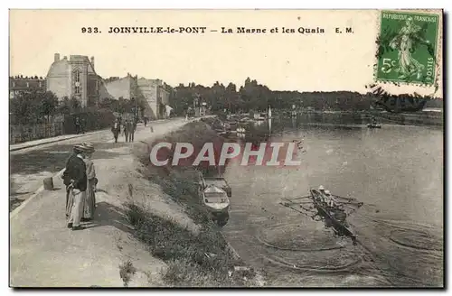 Joinville Ansichtskarte AK La Marne et les quais (aviron)