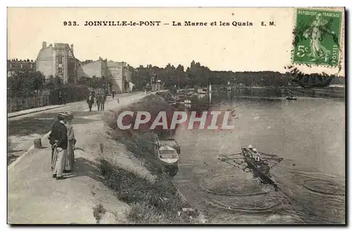 Joinville Cartes postales La Marne et les quais (aviron)