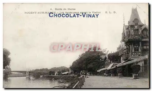 Nogent sur Marne Cartes postales Les restaurant avant le viaduc