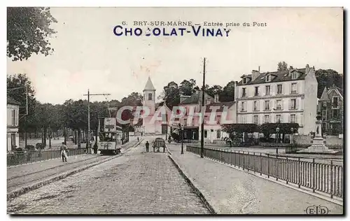 Bry sur Marne Cartes postales Entree prise du pont