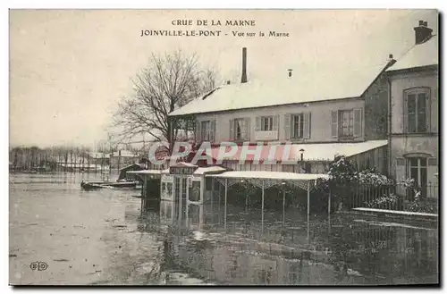Joinville le Pont Cartes postales Vue sur la Marne (Crues de la Seine Cinema)