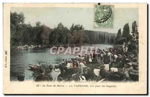 La VArenne Ansichtskarte AK Un jour de regates (bateaux)